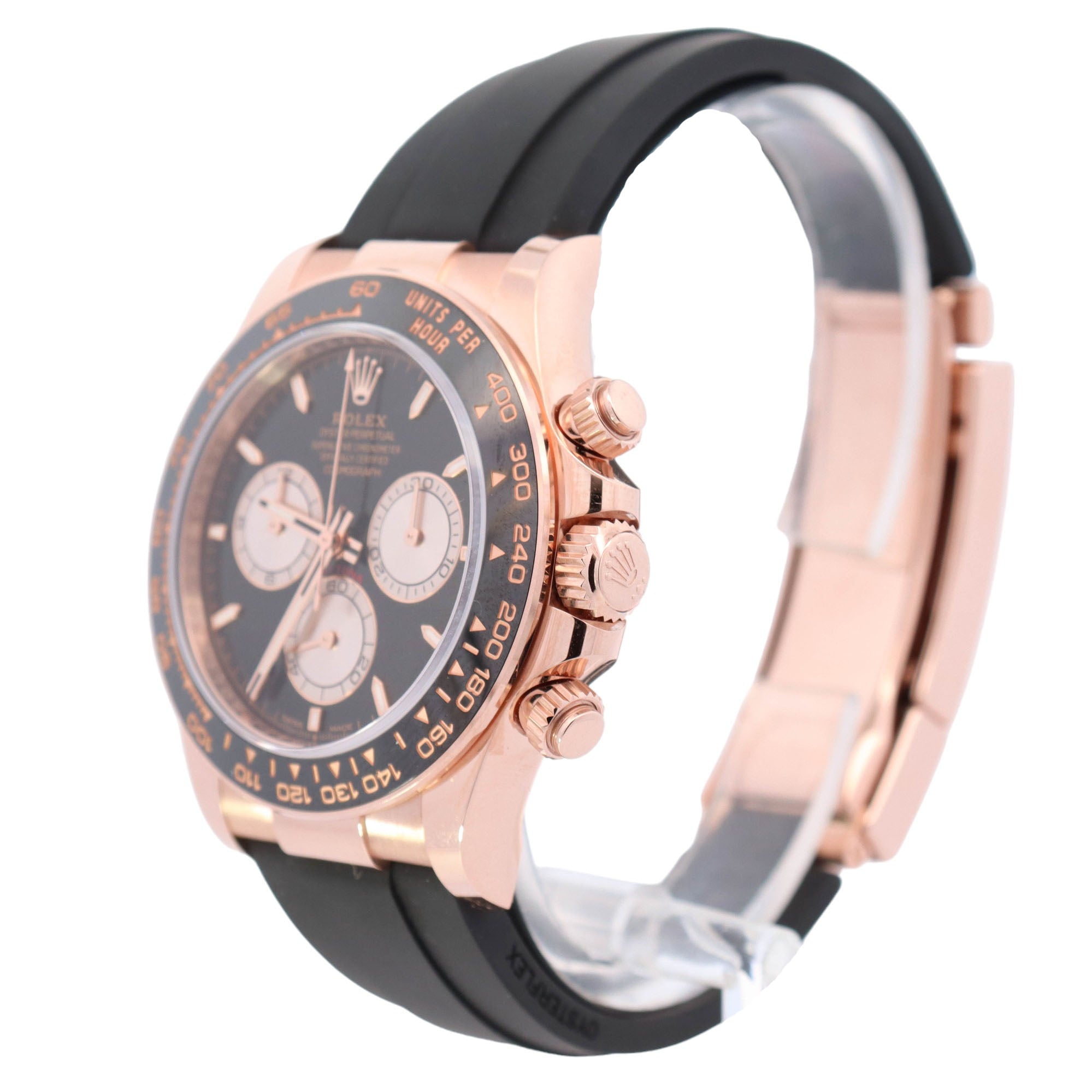 Rolex Daytona Rose Gold 40mm Black Chronograph Dial Watch Reference# 126515LN - Happy Jewelers Fine Jewelry Lifetime Warranty