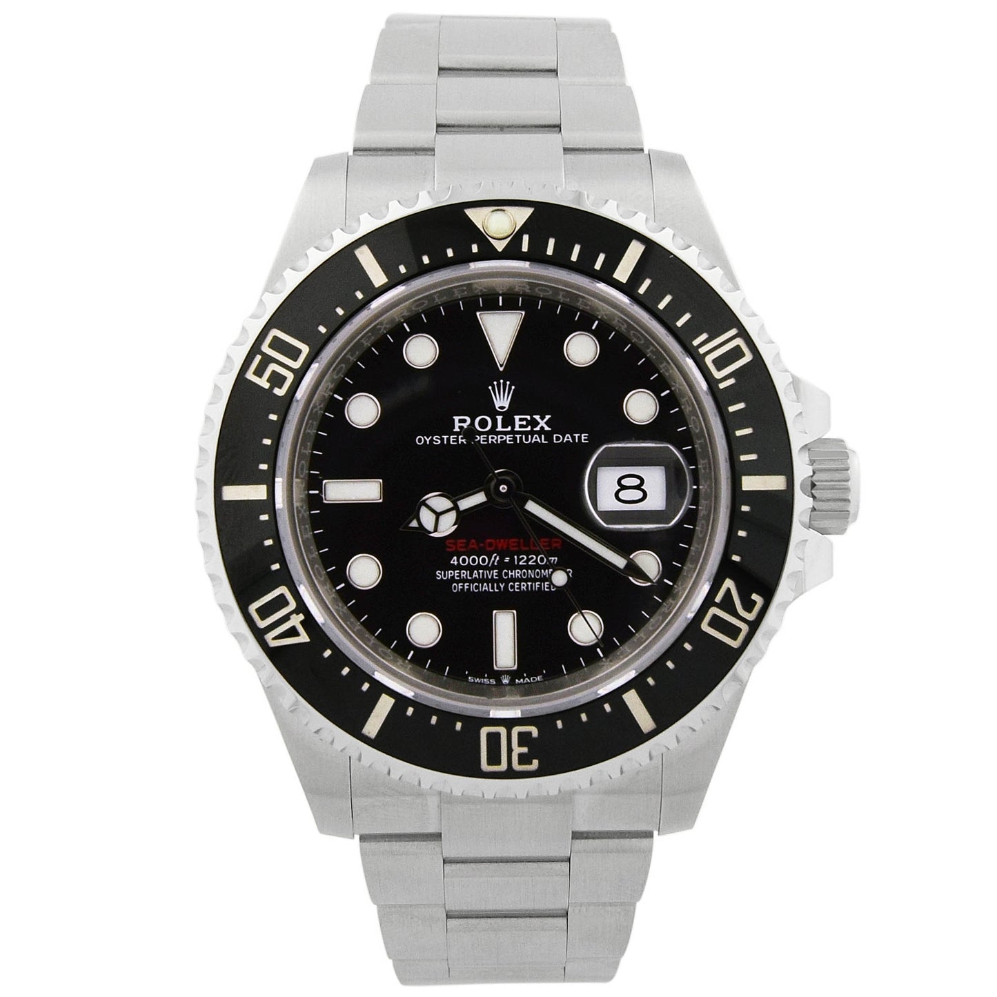 Rolex Sea Dweller "50th Anniversary" Steel 43mm Black Dot Dial Watch Reference# 126600