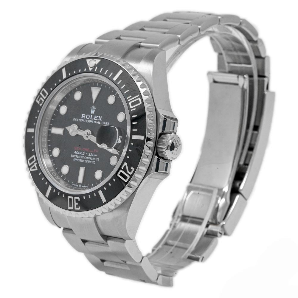 Rolex Sea Dweller 43mm Stainless Steel Black Dot Dial Watch Reference# 126600 - Happy Jewelers Fine Jewelry Lifetime Warranty