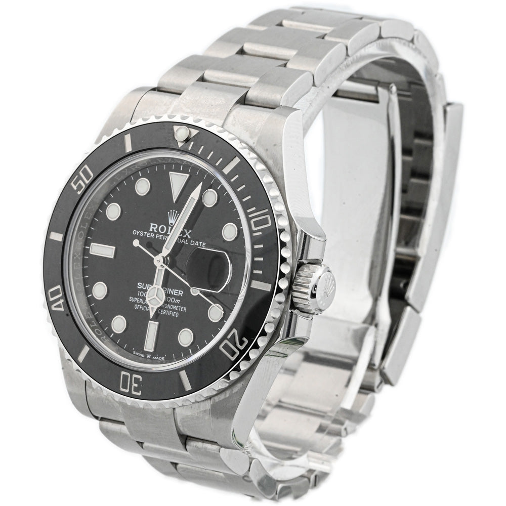 Rolex Submariner Stainless Steel 41mm Black Dot Dial Watch Reference# 126610LN - Happy Jewelers Fine Jewelry Lifetime Warranty