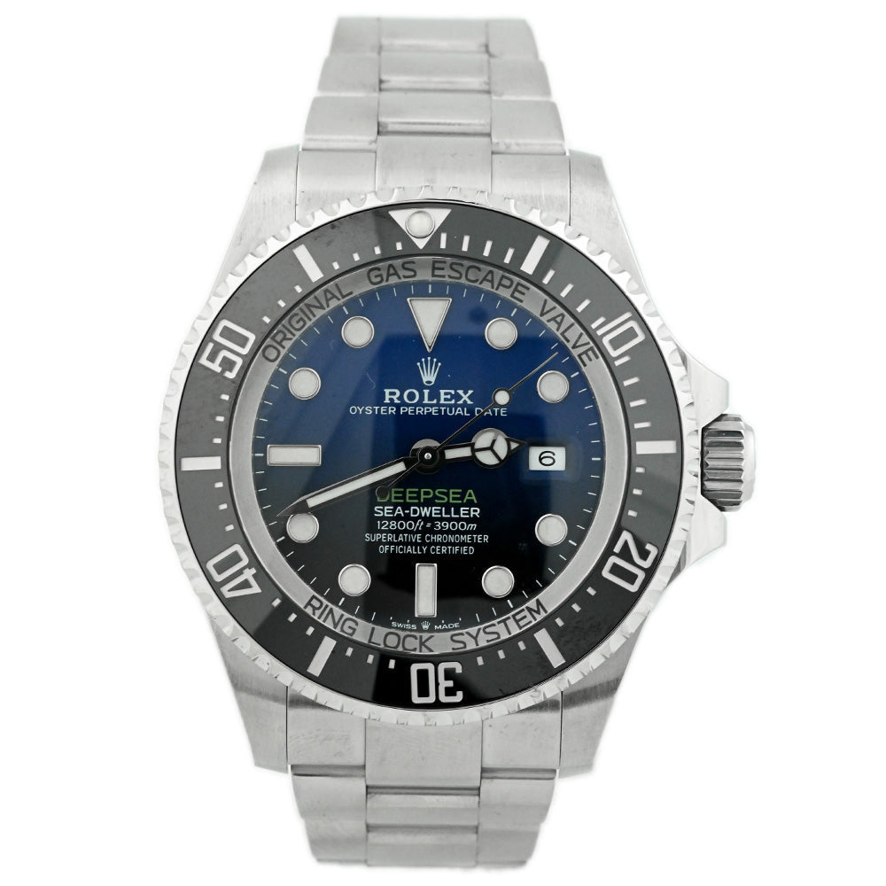 Rolex Sea-Dweller Deepsea "James Cameron" Stainless Steel 44mm Black/Blue Dot Dial Watch Reference #: 126660 - Happy Jewelers Fine Jewelry Lifetime Warranty