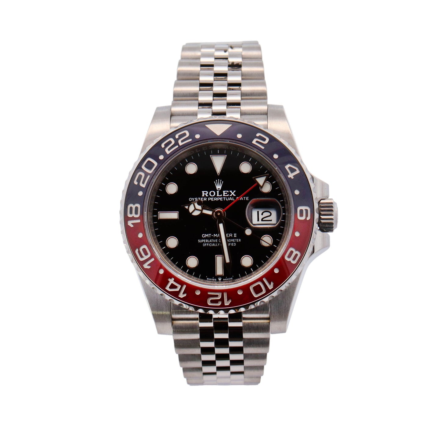 Rolex GMT-Master II "Pepsi" Stainless Steel 40mm Black Dot Dial Watch Reference# 126710BLRO - Happy Jewelers Fine Jewelry Lifetime Warranty