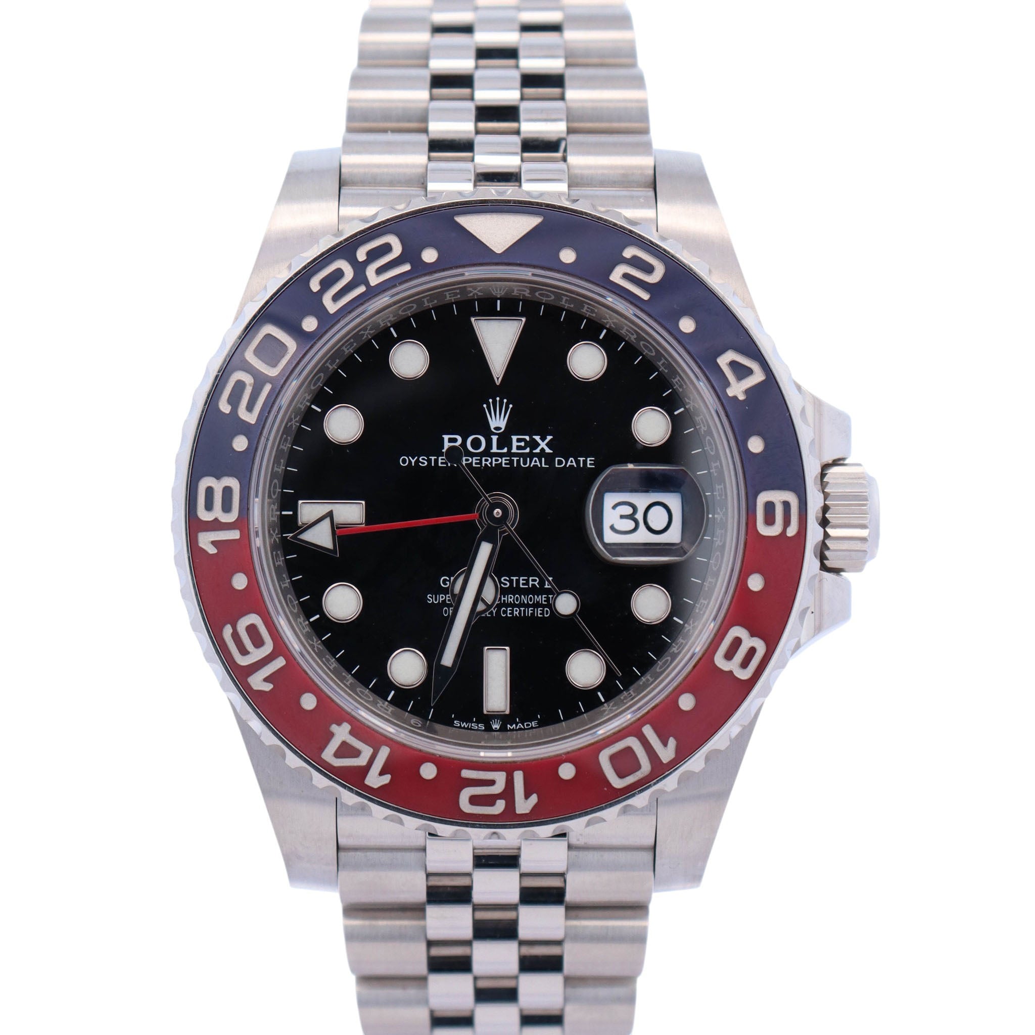 Rolex GMT-Master II 40mm Black Dial Watch Ref# 126710BLRO