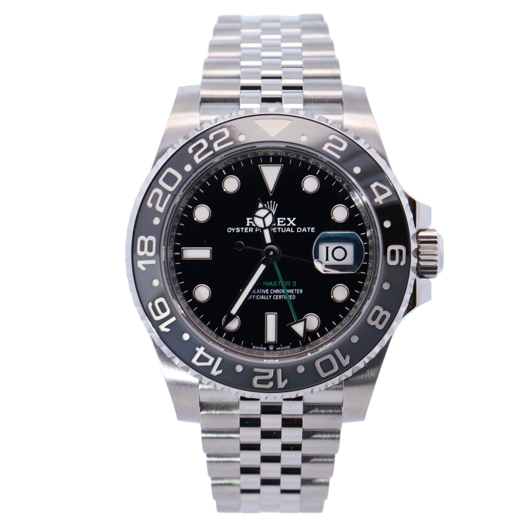 Rolex GMT-Master II 40mm Black Dial Ref# 126710GRNR - Happy Jewelers Fine Jewelry Lifetime Warranty