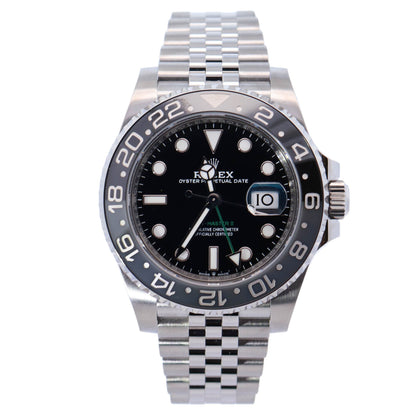 Rolex GMT-Master II 40mm Black Dial Ref# 126710GRNR - Happy Jewelers Fine Jewelry Lifetime Warranty