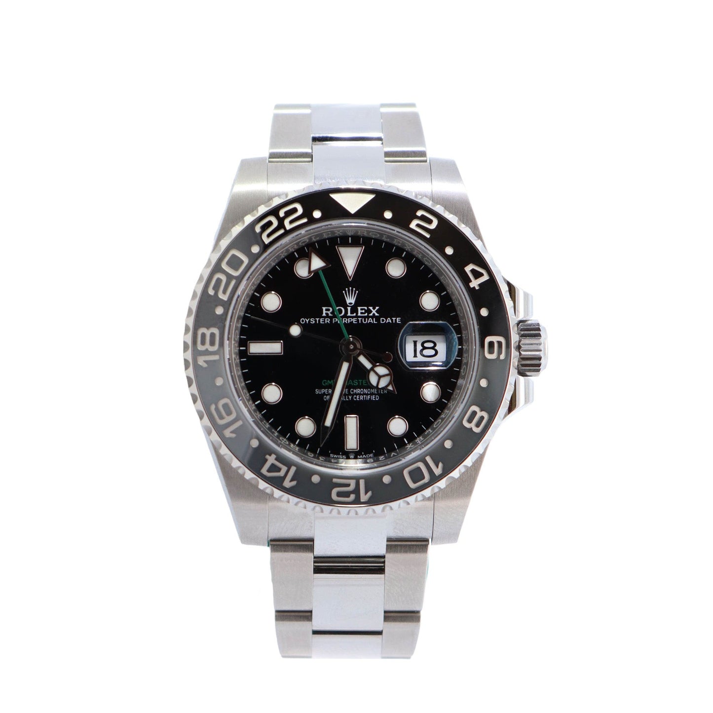 Rolex GMT-Master II 40mm Black Dial Ref# 126710GRNR