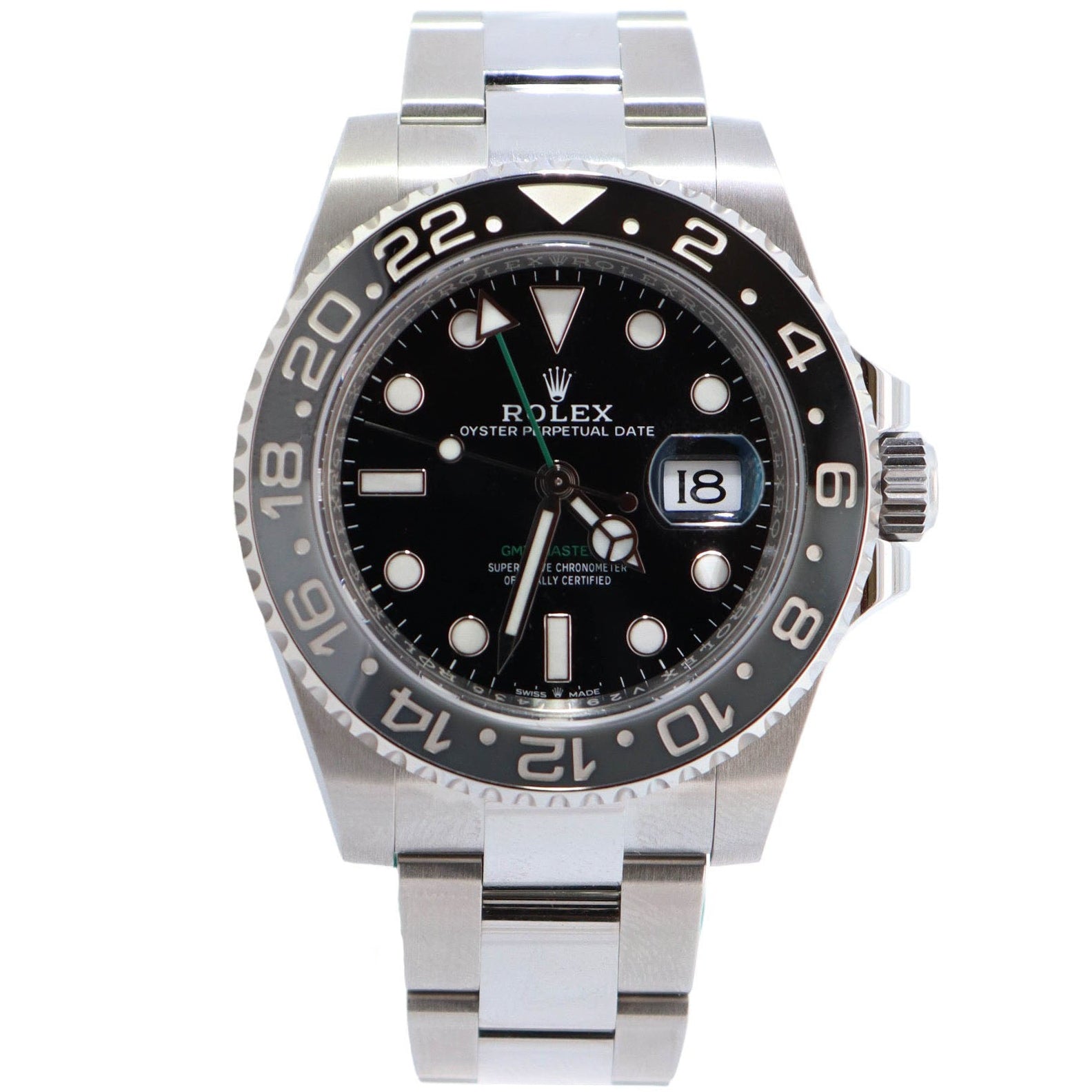 Rolex GMT-Master II 40mm Black Dial Watch Ref# 126710GRNR - Happy Jewelers Fine Jewelry Lifetime Warranty