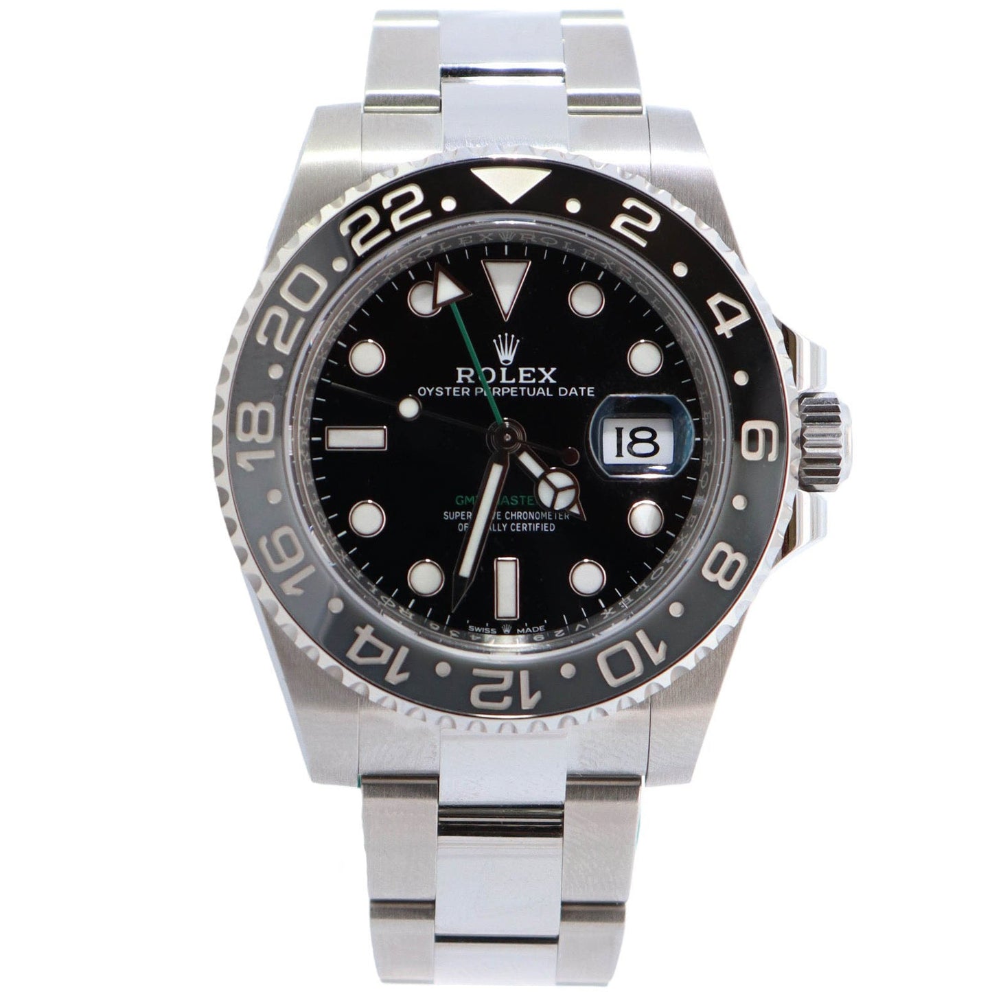 Rolex GMT-Master II 40mm Black Dial Ref# 126710GRNR