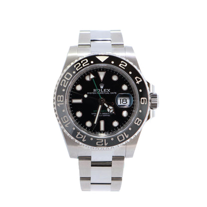 Rolex GMT-Master II 40mm Black Dial Ref# 126710GRNR - Happy Jewelers Fine Jewelry Lifetime Warranty