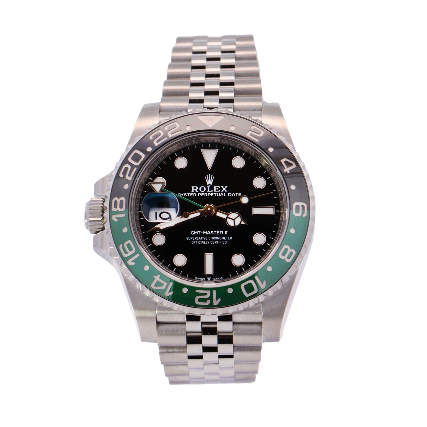 Rolex GMT Master II “Sprite” Stainless Steel 40mm Black Dot Dial Watch Reference# 126720VTNR - Happy Jewelers Fine Jewelry Lifetime Warranty