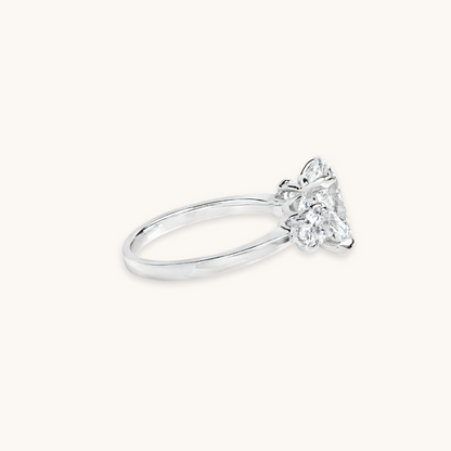 3.23 Oval Lab Diamond 3-Stone Engagement Ring - Happy Jewelers Fine Jewelry Lifetime Warranty