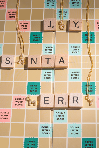 Day 6- 12 Days of Christmas! Bubble Pavé Initial Pendant Necklace