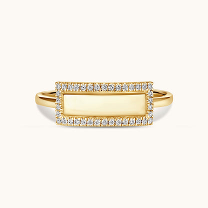 Diamond Personalized ID Ring - Happy Jewelers Fine Jewelry Lifetime Warranty