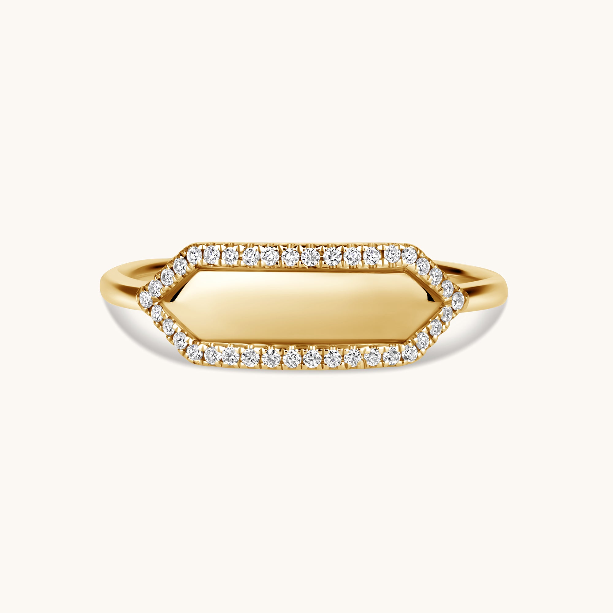 Diamond Personalized ID Ring - Happy Jewelers Fine Jewelry Lifetime Warranty