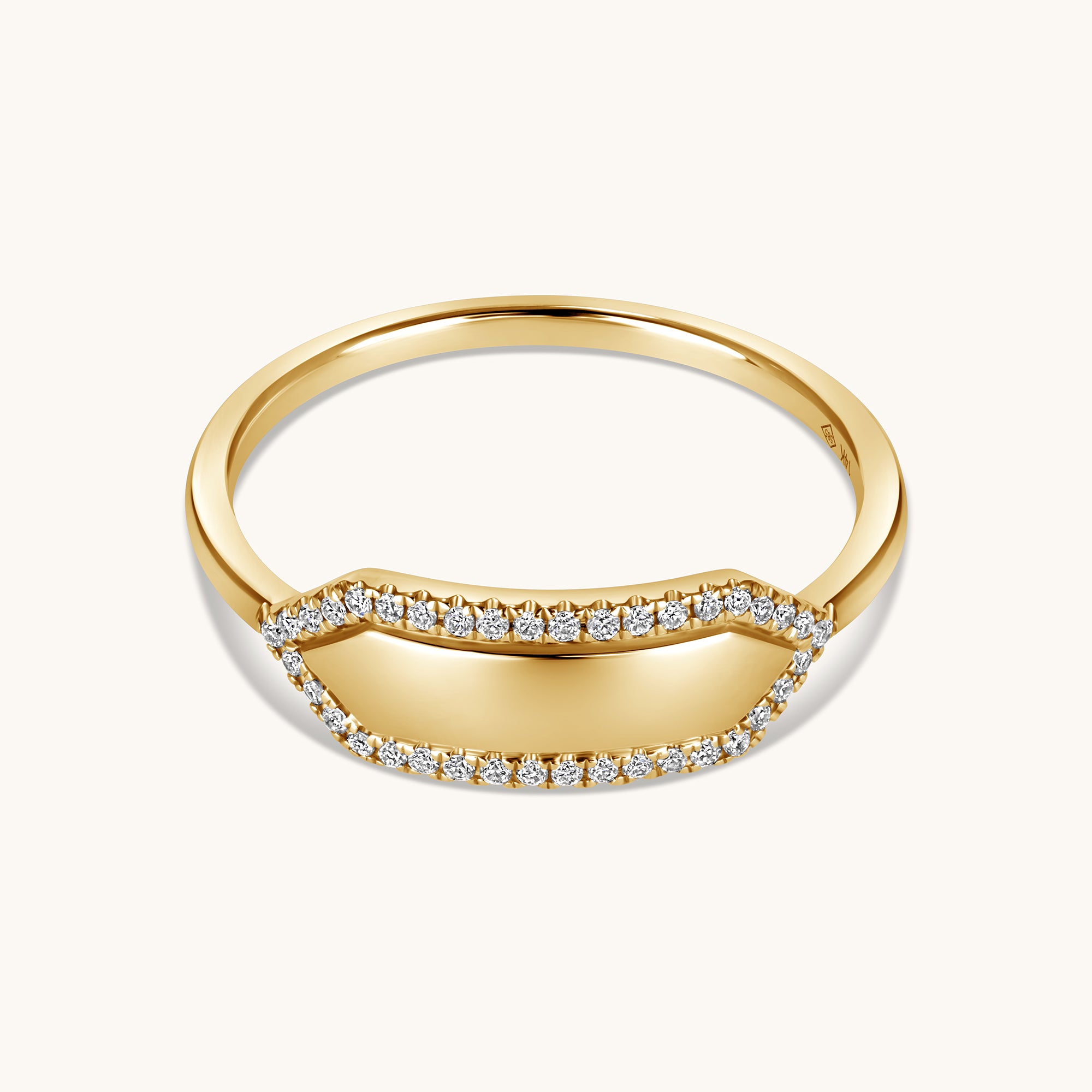 Diamond Personalized ID Ring - Happy Jewelers Fine Jewelry Lifetime Warranty