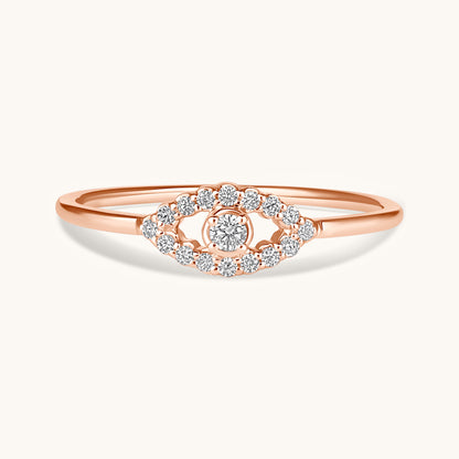 Eye Rings Diamond Diamond Evil Eye Ring - Happy Jewelers Fine Jewelry Lifetime Warranty
