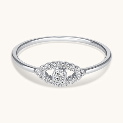 Diamond Evil Eye Ring