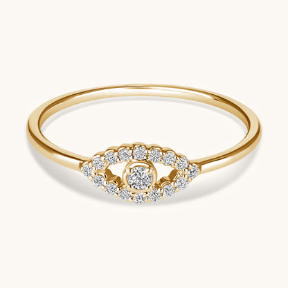 Diamond Evil Eye Ring
