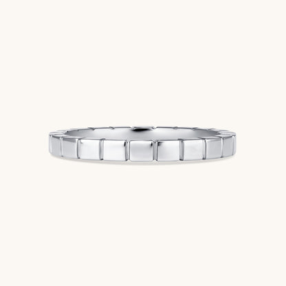 Solid Gold Fluted Band - Happy Jewelers Fine Jewelry Lifetime Warranty