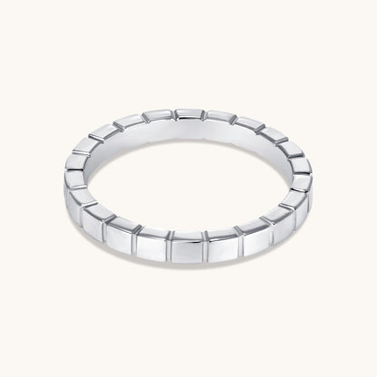 Solid Gold Fluted Band - Happy Jewelers Fine Jewelry Lifetime Warranty