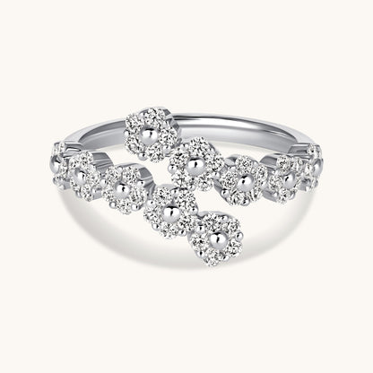 Diamond Flower Wrap Ring - Happy Jewelers Fine Jewelry Lifetime Warranty
