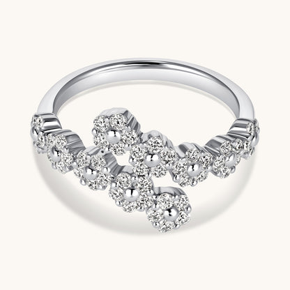 Diamond Flower Wrap Ring - Happy Jewelers Fine Jewelry Lifetime Warranty