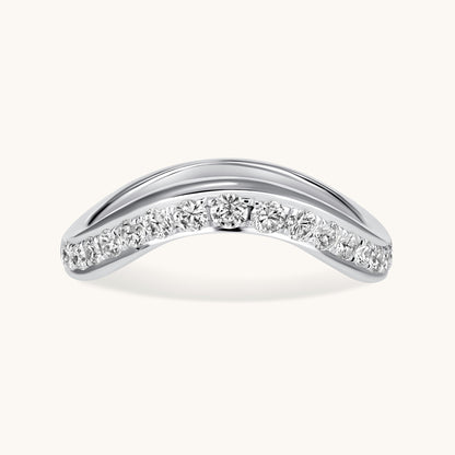 Channel Set Chevron Diamond Band - Happy Jewelers Fine Jewelry Lifetime Warranty