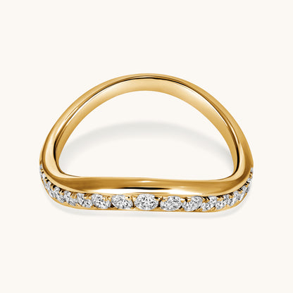 Channel Set Chevron Diamond Band - Happy Jewelers Fine Jewelry Lifetime Warranty