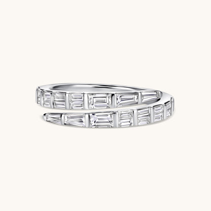 Baguette Diamond Wrap Ring - Happy Jewelers Fine Jewelry Lifetime Warranty