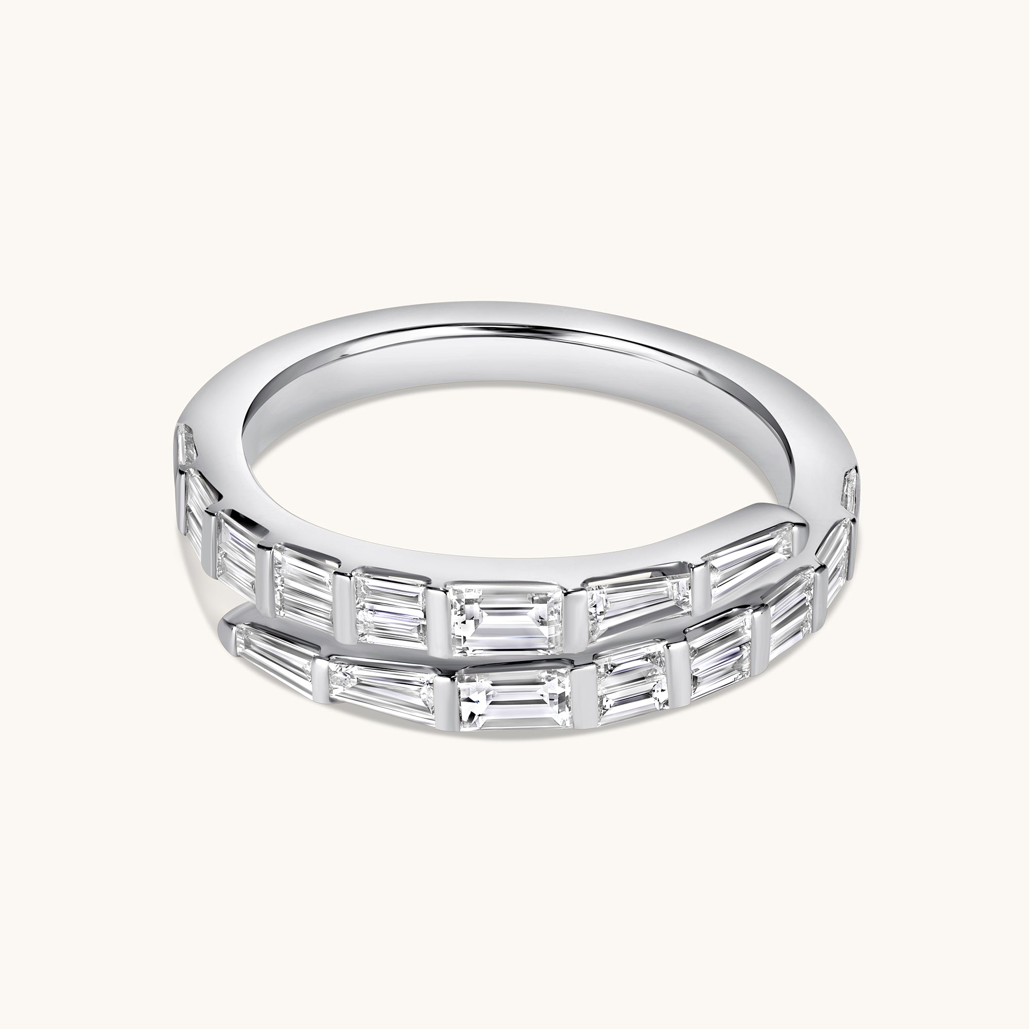 Baguette Diamond Wrap Ring - Happy Jewelers Fine Jewelry Lifetime Warranty