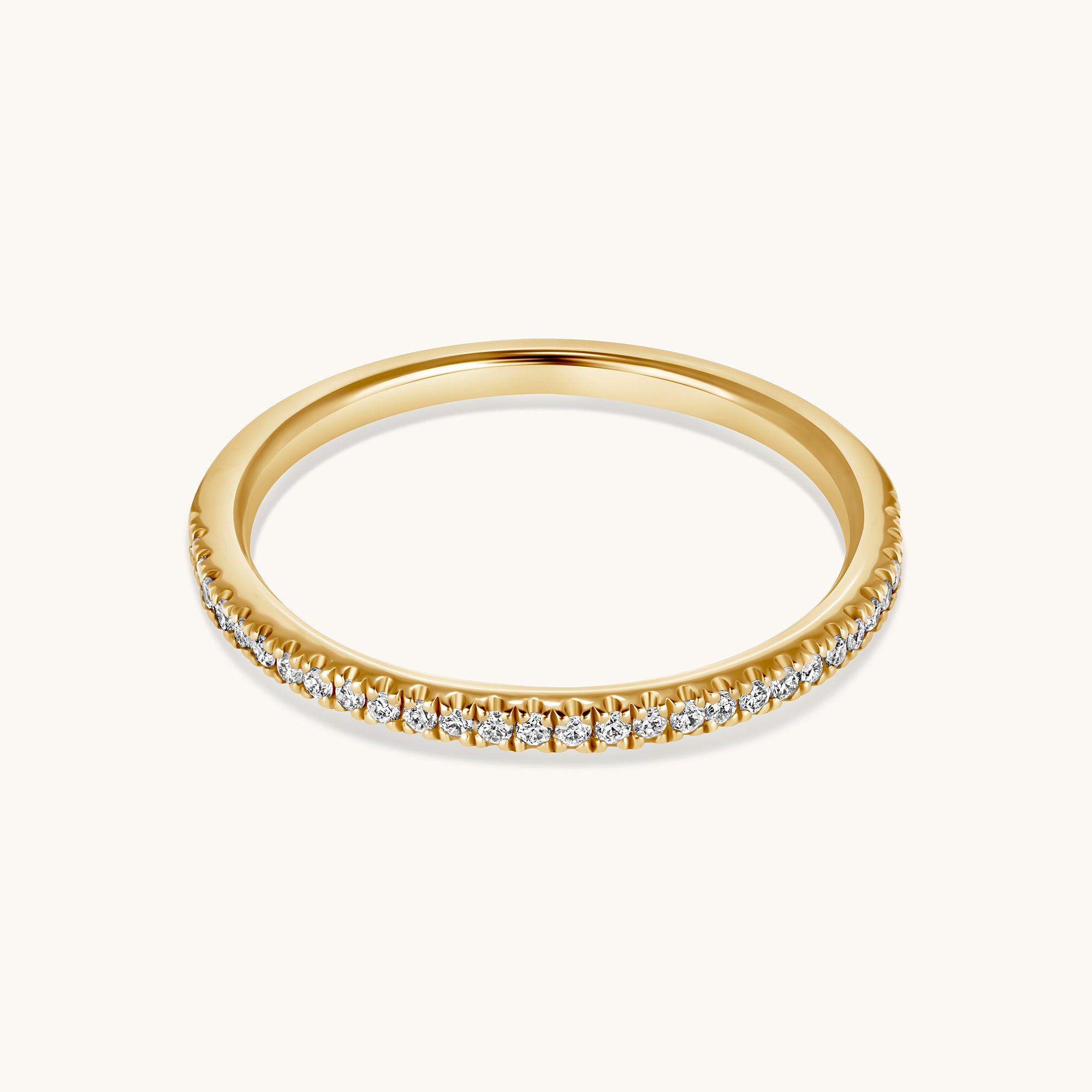 Petite Halfway Diamond Band - Happy Jewelers Fine Jewelry Lifetime Warranty