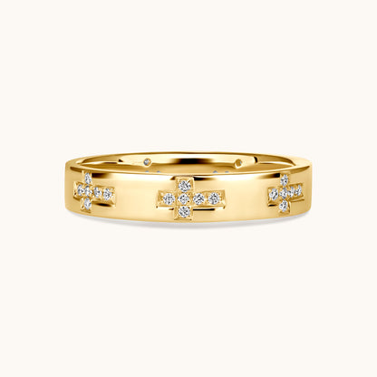 Diamond Cross Eternity Band - Happy Jewelers Fine Jewelry Lifetime Warranty