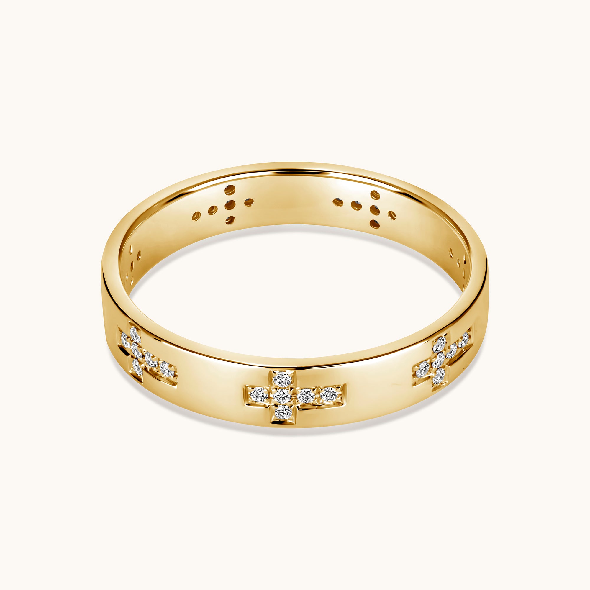 Diamond Cross Eternity Band - Happy Jewelers Fine Jewelry Lifetime Warranty