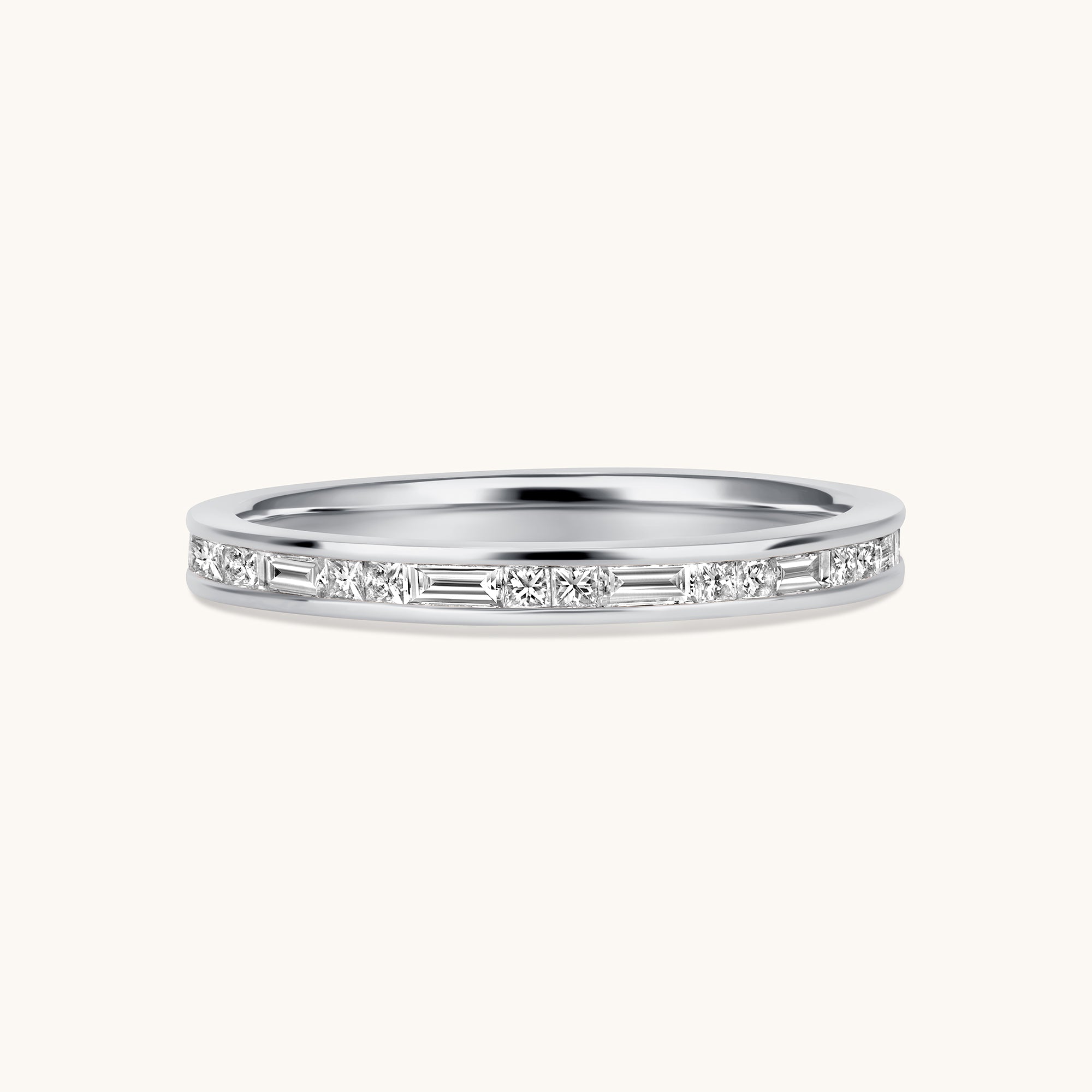 Channel Set Alternating Diamond Band - Happy Jewelers Fine Jewelry Lifetime Warranty