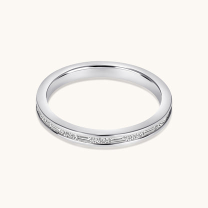 Channel Set Alternating Diamond Band - Happy Jewelers Fine Jewelry Lifetime Warranty