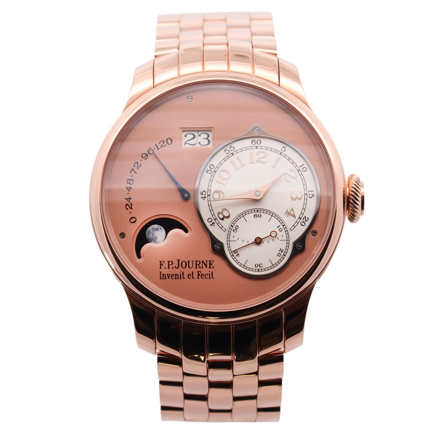 J.P. Journe Octo Lune Rose Gold 40mm Salmon Arabic Dial Watch Reference# 1300.3NOL42RGPIBR - Happy Jewelers Fine Jewelry Lifetime Warranty