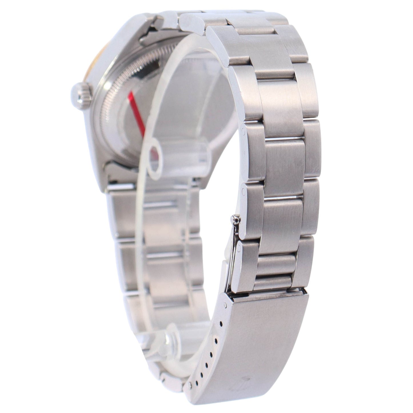 Rolex Date Stainless Steel 34mm Custom White MOP Diamond Dial Watch Reference #: 15200 - Happy Jewelers Fine Jewelry Lifetime Warranty