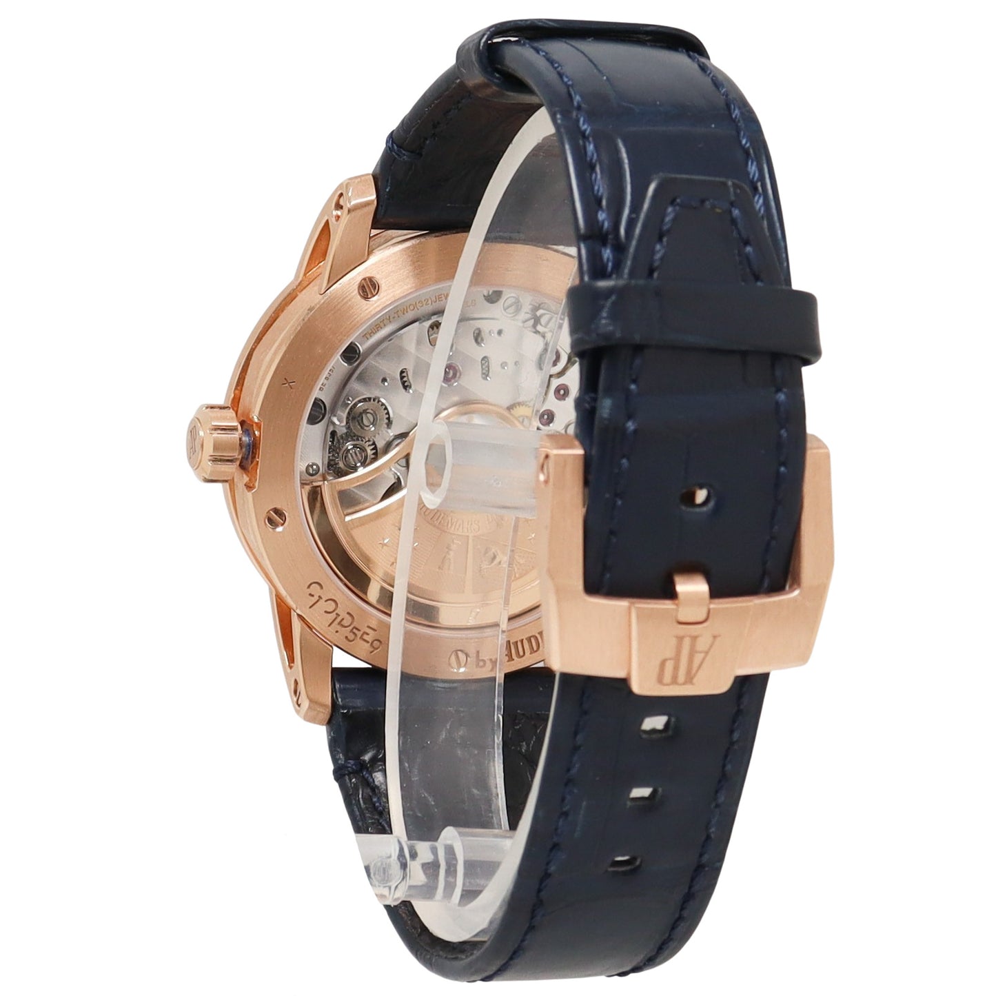 Audemars Piguet Code 11.59 Rose Gold 41mm Blue Arabic & Stick Dial Watch Reference# 15210OR.OO.A028CR.01
