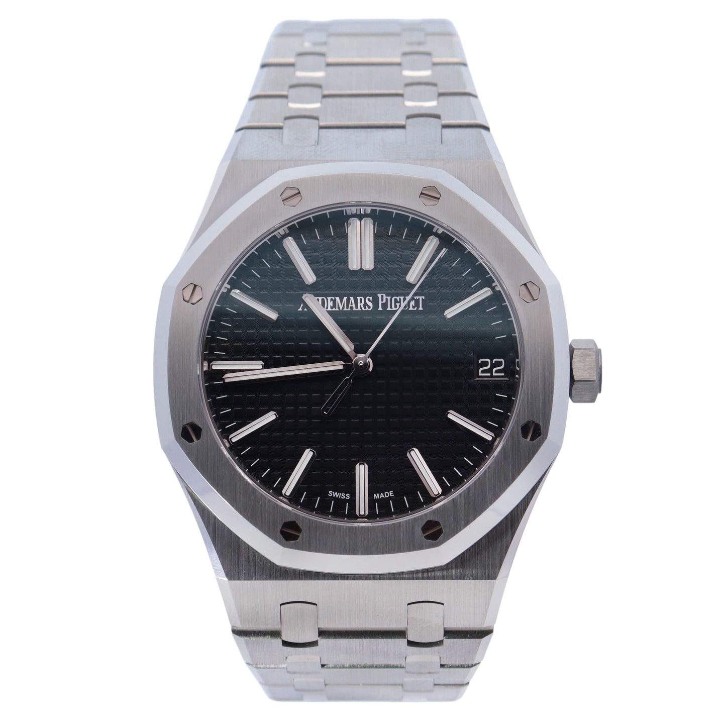 Audemars Piguet  Royal Oak Stainless Steel 41mm Black Stick Dial Watch Reference# 15510ST.OO.1320ST.07
