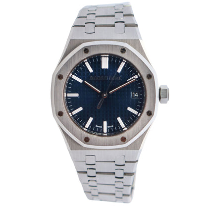 Audemars Piguet Royal Oak 37mm Blue Dial Watch Ref# 15550ST.OO.1356ST.02 - Happy Jewelers Fine Jewelry Lifetime Warranty