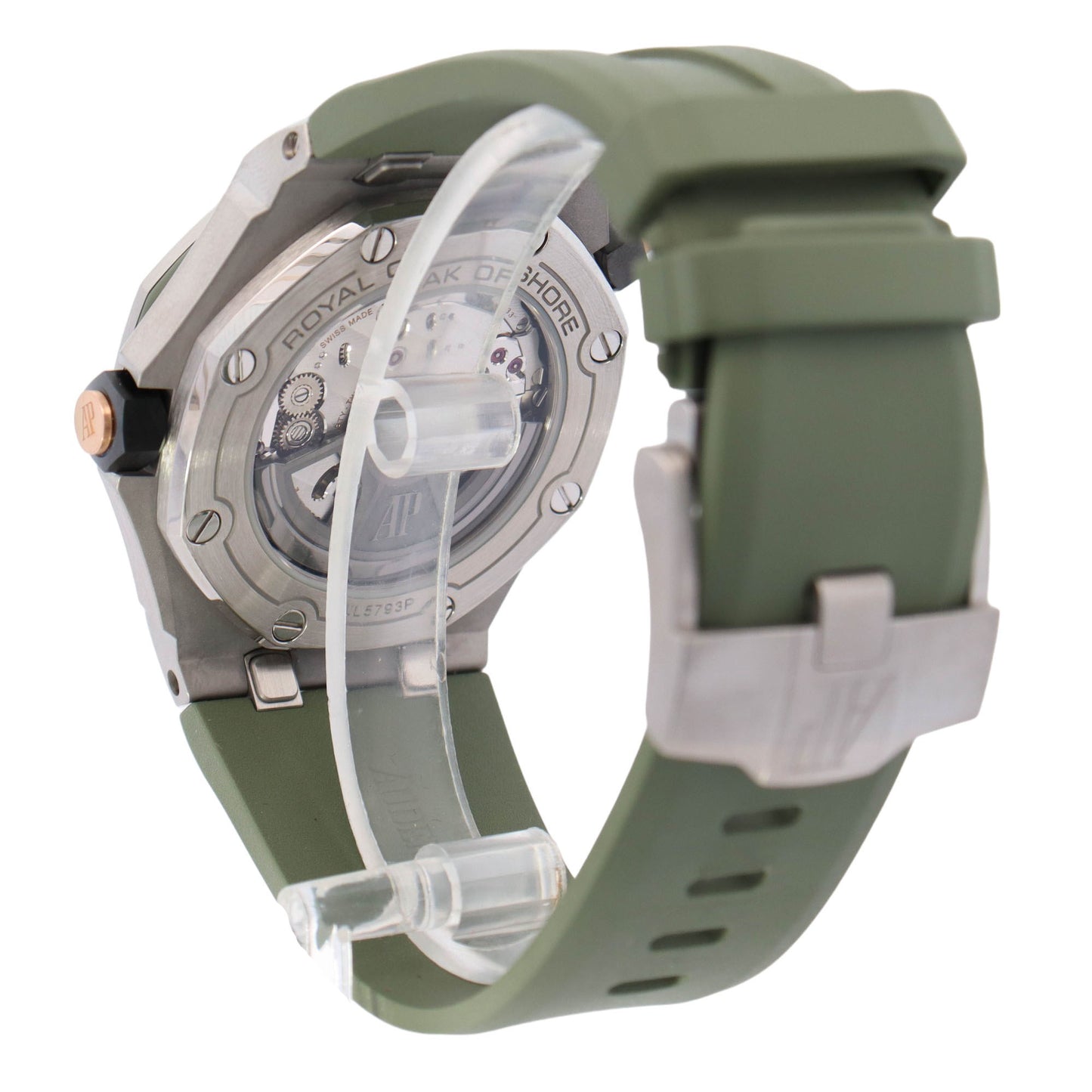 Audemars Piguet Royal Oak Offshore Diver Stainless Steel 42mm Green Dot Dial Watch Reference# 15720ST.OO.A052CA.01 - Happy Jewelers Fine Jewelry Lifetime Warranty