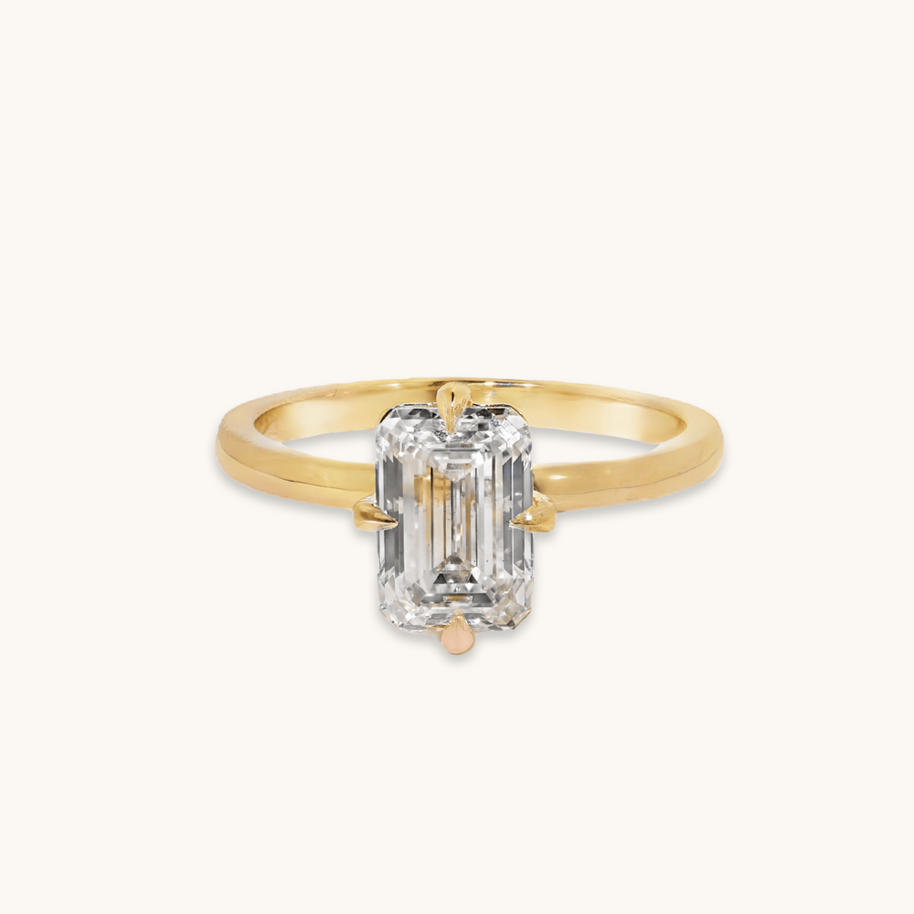 2.04 Emerald Lab Diamond Engagement Ring - Happy Jewelers Fine Jewelry Lifetime Warranty