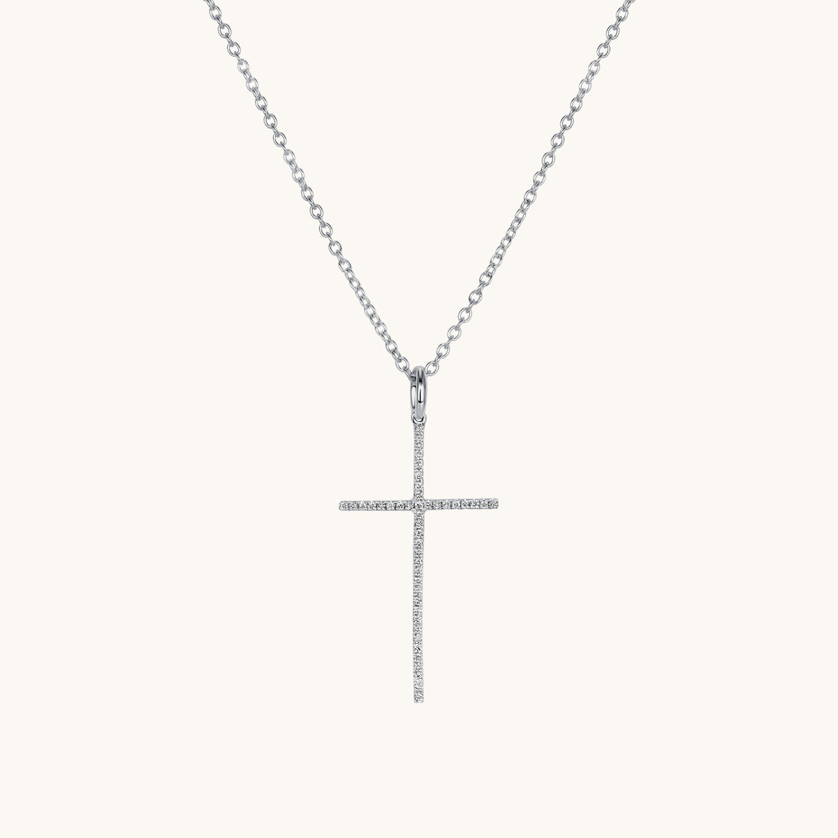 Thin Diamond Cross Necklace - Happy Jewelers Fine Jewelry Lifetime Warranty