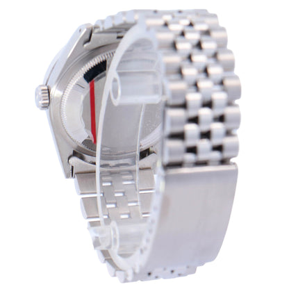 Rolex Datejust Stainless Steel 36mm Dark MOP Diamond Dial Watch Reference# 16220 - Happy Jewelers Fine Jewelry Lifetime Warranty