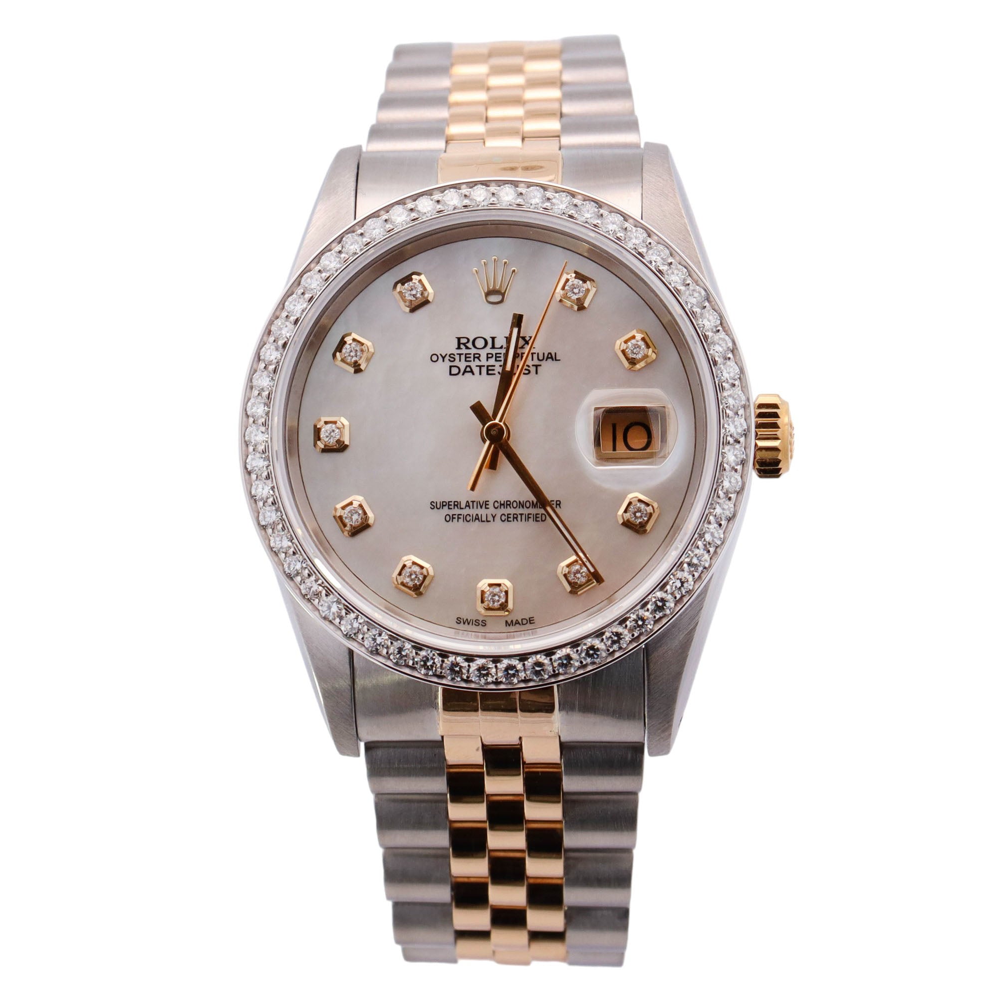 Rolex Datejust 36mm MOP Dial Watch Ref# 16233 - Happy Jewelers Fine Jewelry Lifetime Warranty
