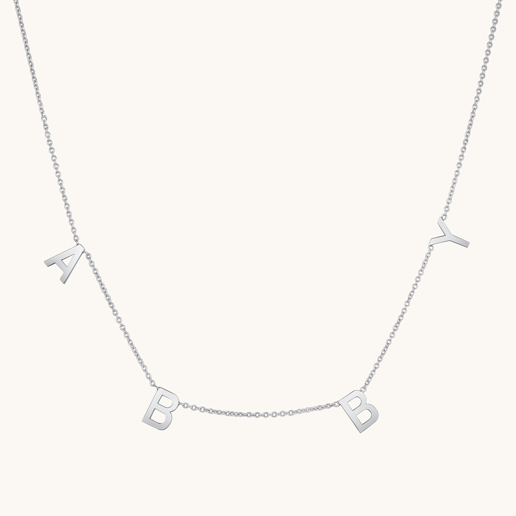 Spaced Name Necklace - Happy Jewelers Fine Jewelry Lifetime Warranty