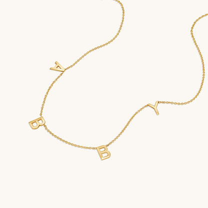 Spaced Name Necklace - Happy Jewelers Fine Jewelry Lifetime Warranty