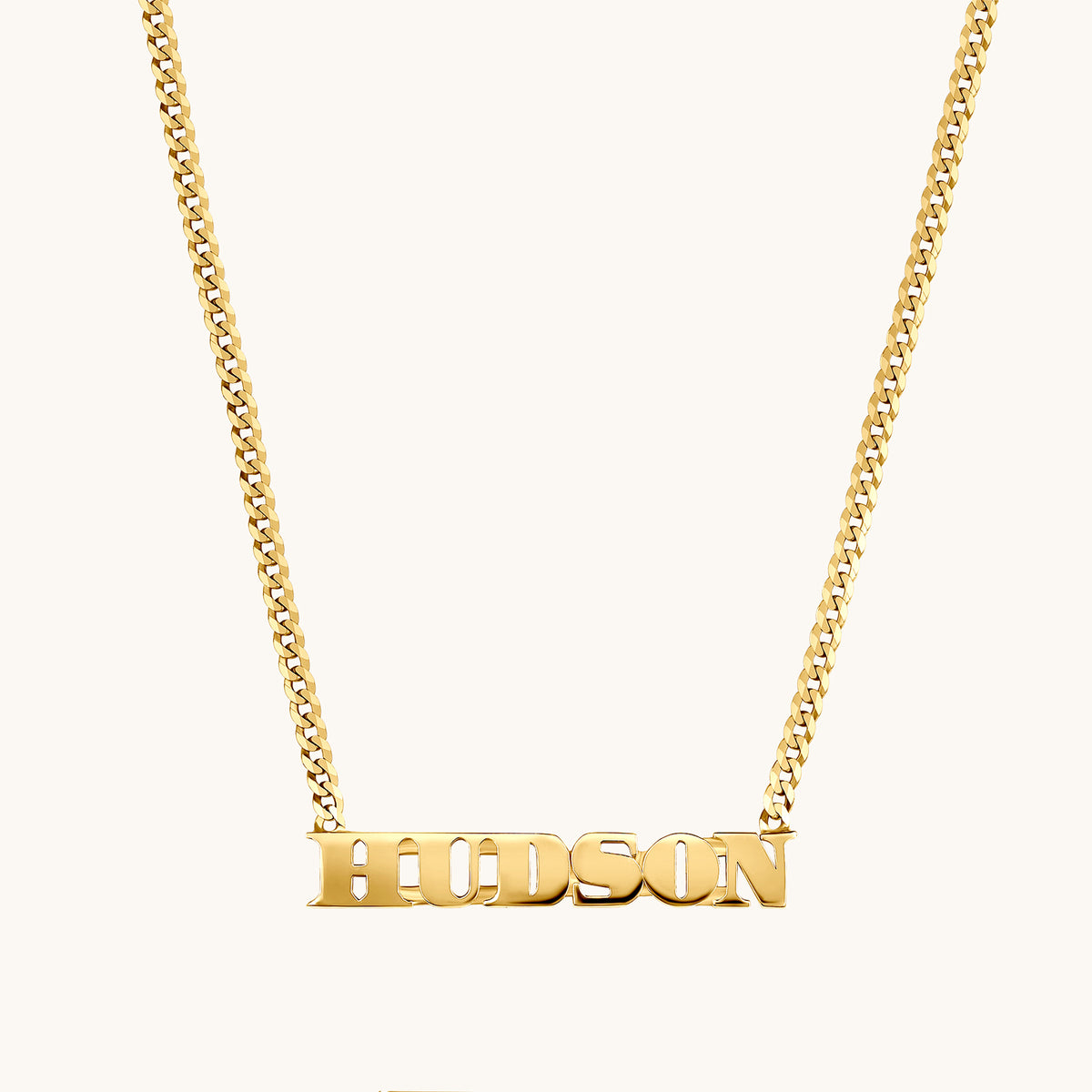 Small Block Name Necklace - Happy Jewelers Fine Jewelry Lifetime Warranty