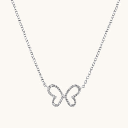 Single Butterfly Diamond Necklace - Happy Jewelers Fine Jewelry Lifetime Warranty