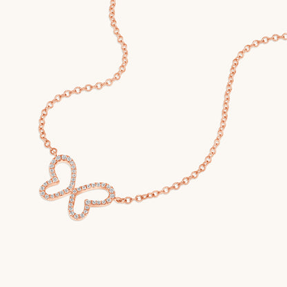 Single Butterfly Diamond Necklace - Happy Jewelers Fine Jewelry Lifetime Warranty